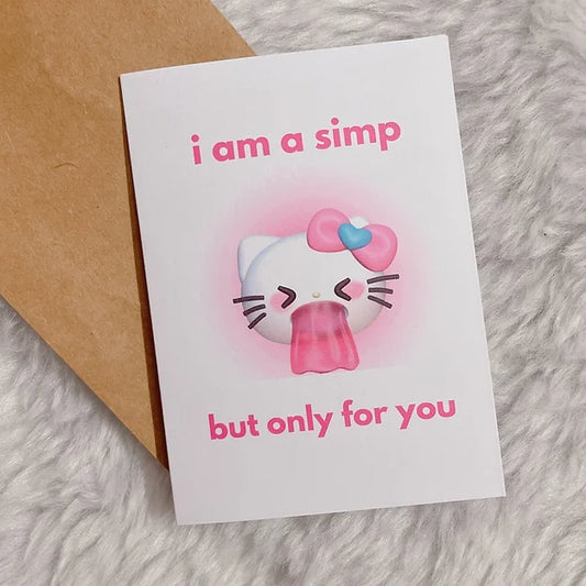 Simp Greeting Card