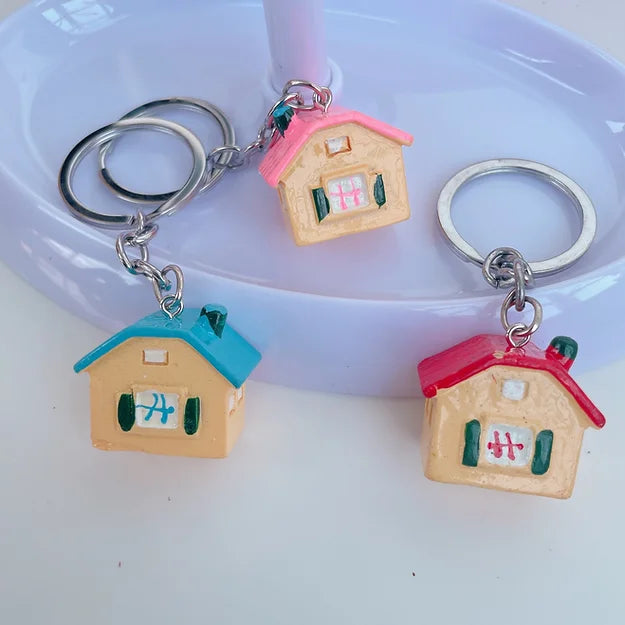 Tiny Cottage Keychain