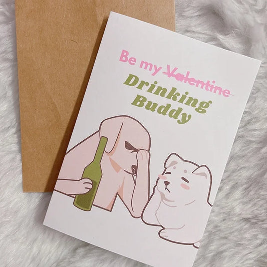 Drinking Buddy Greeting Card