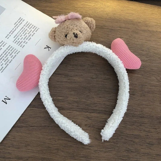 Heart Teddy Plushie Hairband