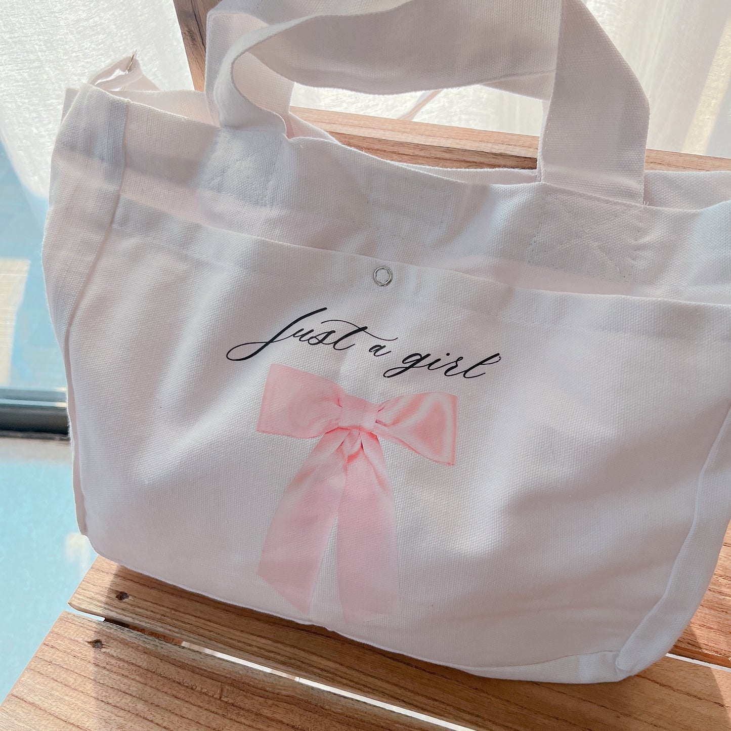 Just a girl Mini Totebag with sling