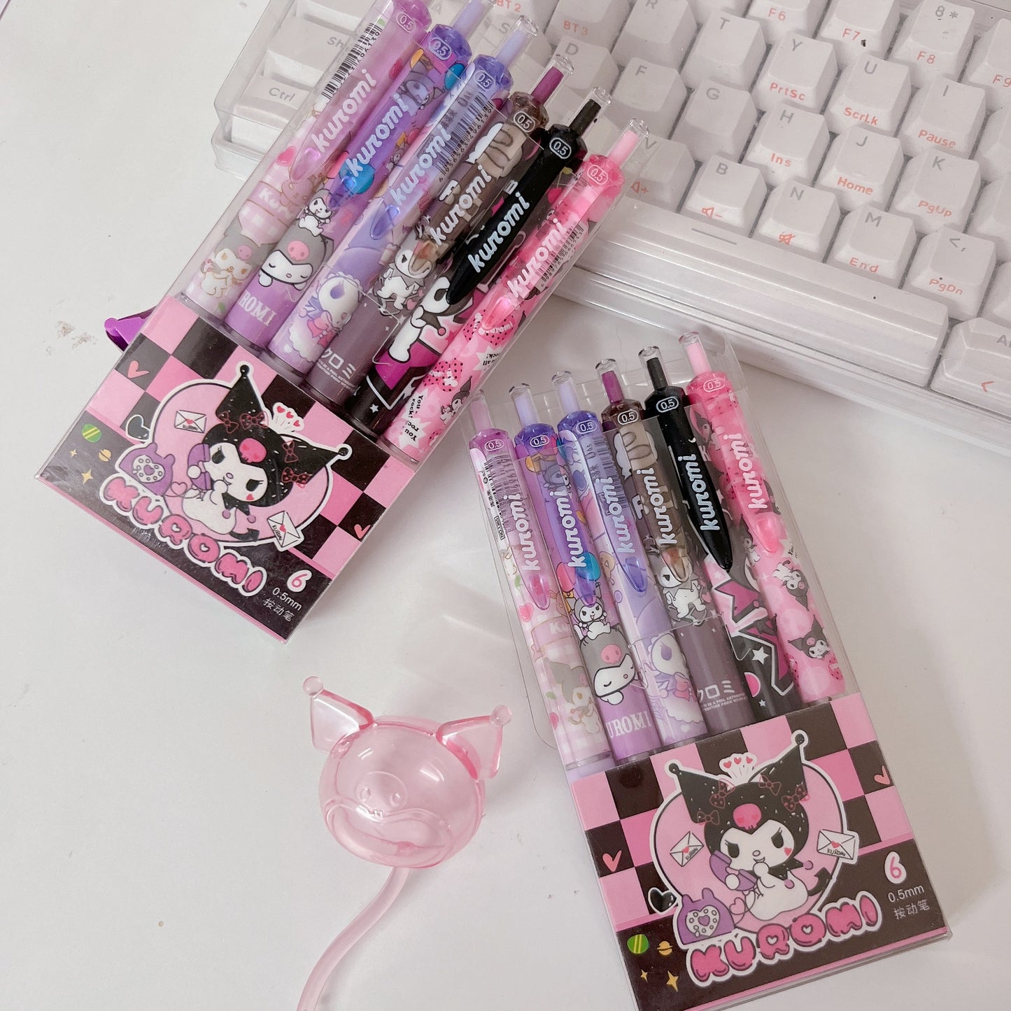 Kuromi black gel pen set