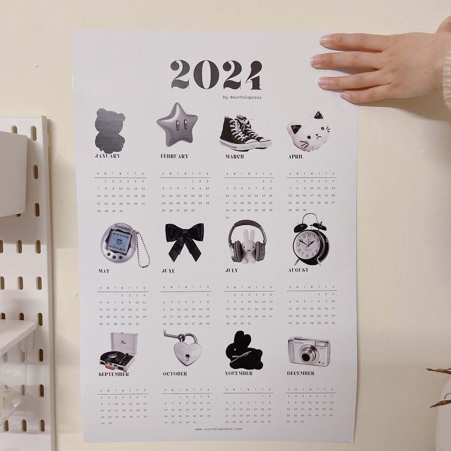 Aesthetic Pinterest 2024 Calendar