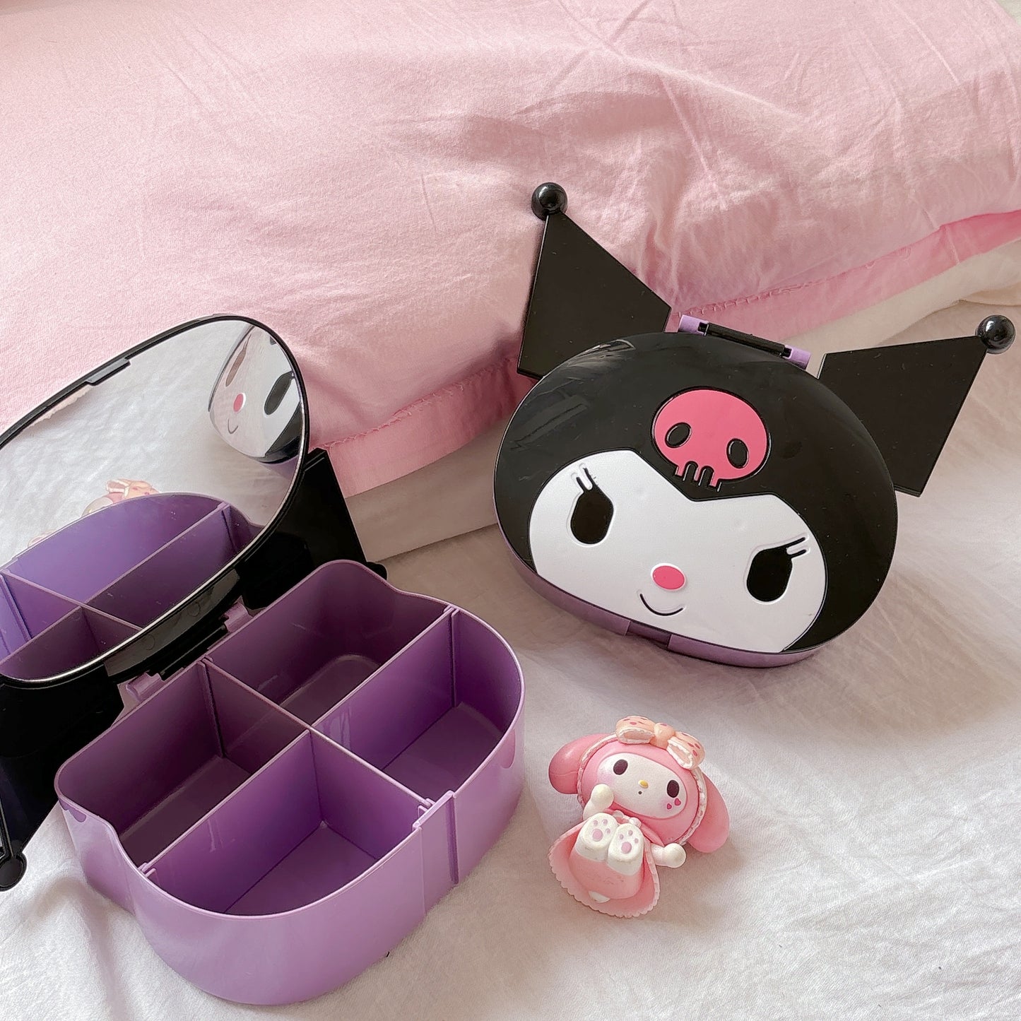 Kuromi Desk Mirror/Organiser