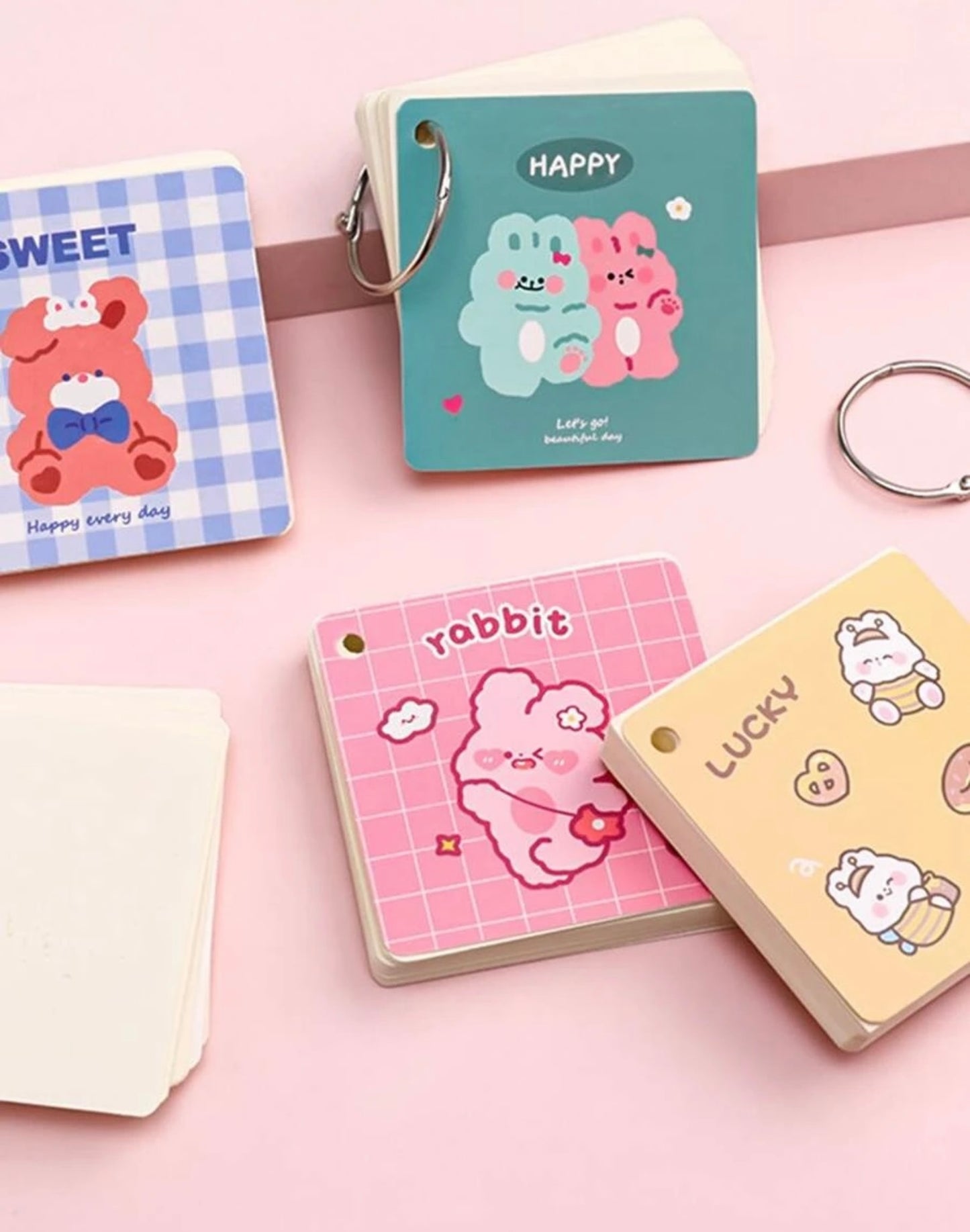 80 Sheets Binder Notes Flash Cards Memo Pads