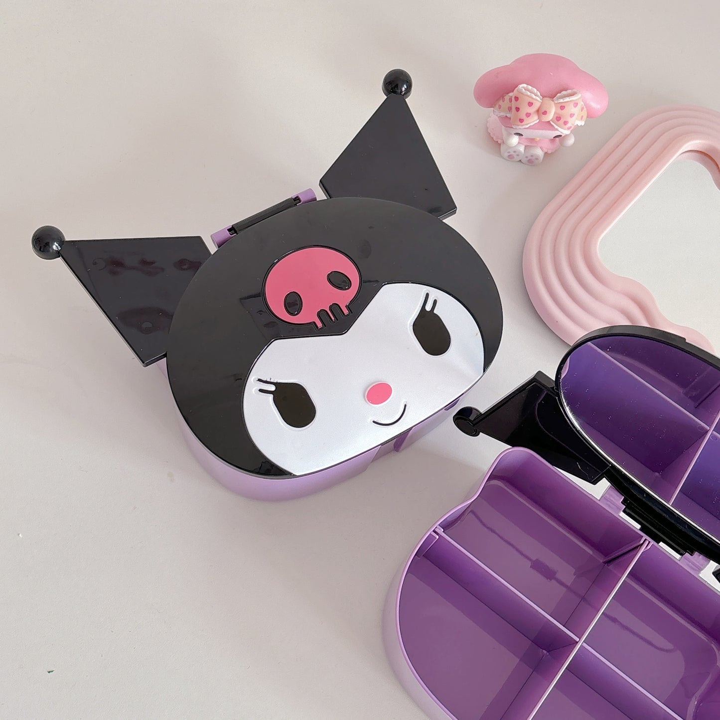 Kuromi Desk Mirror/Organiser