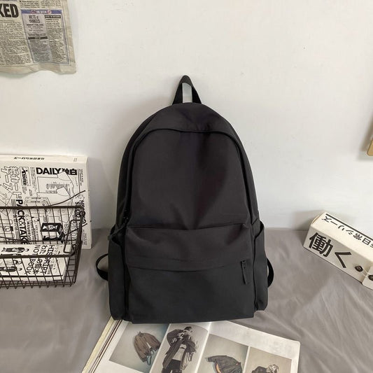 Black basic backpack