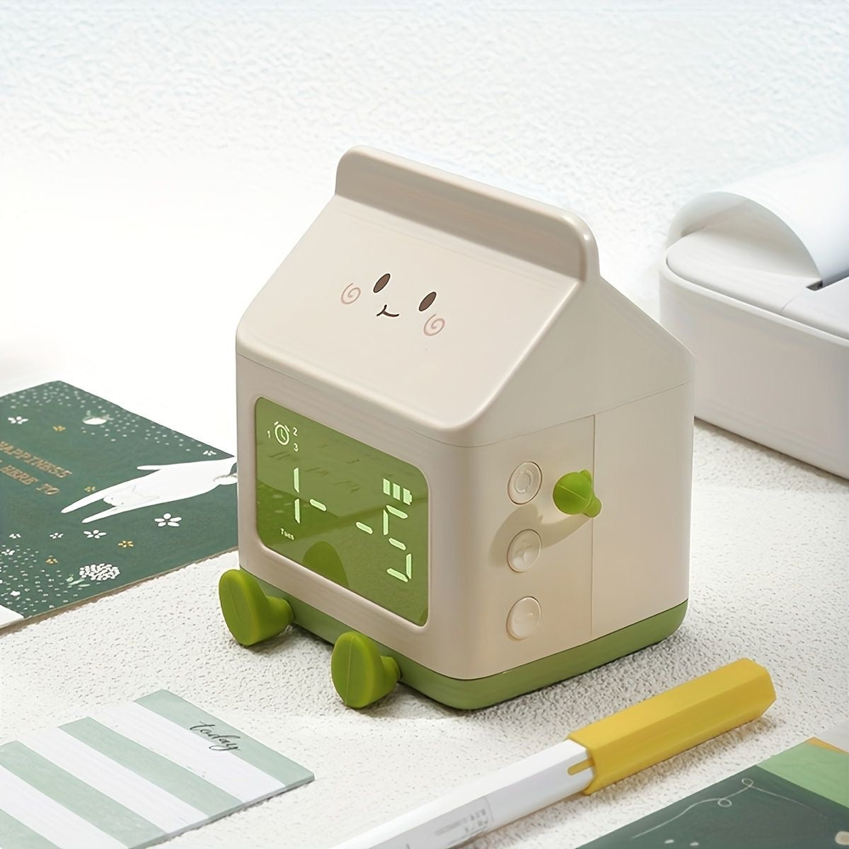 Milk Carton Digital Alarm Clock