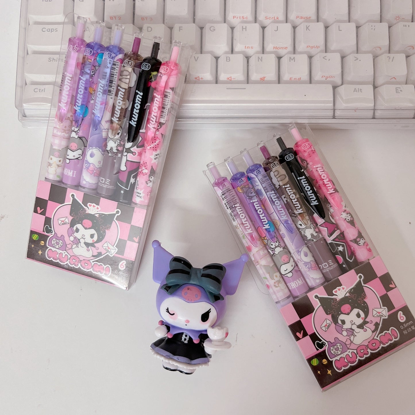 Kuromi black gel pen set