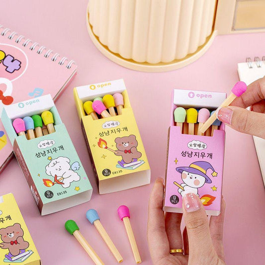 Kawaii Match Box Eraser