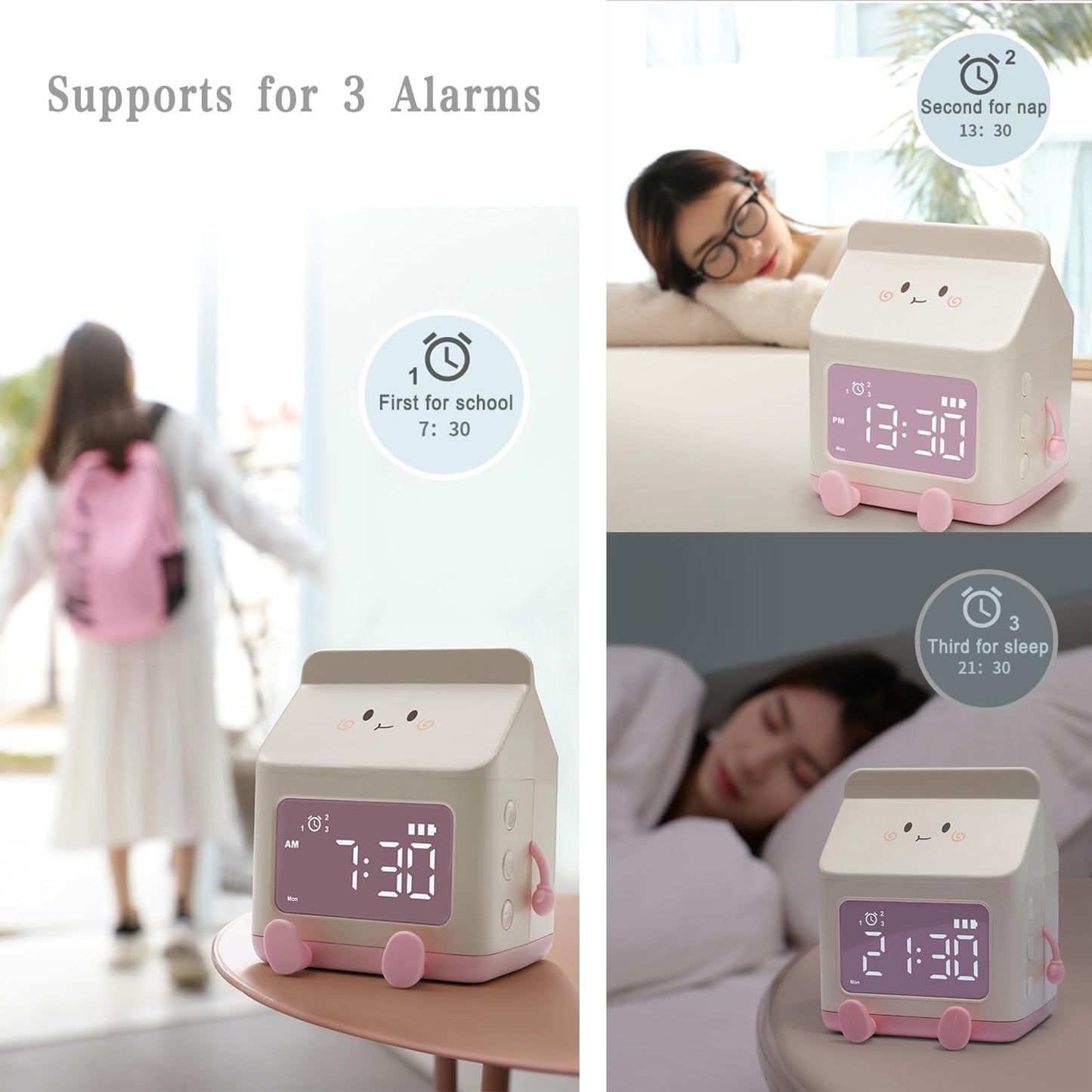 Milk Carton Digital Alarm Clock