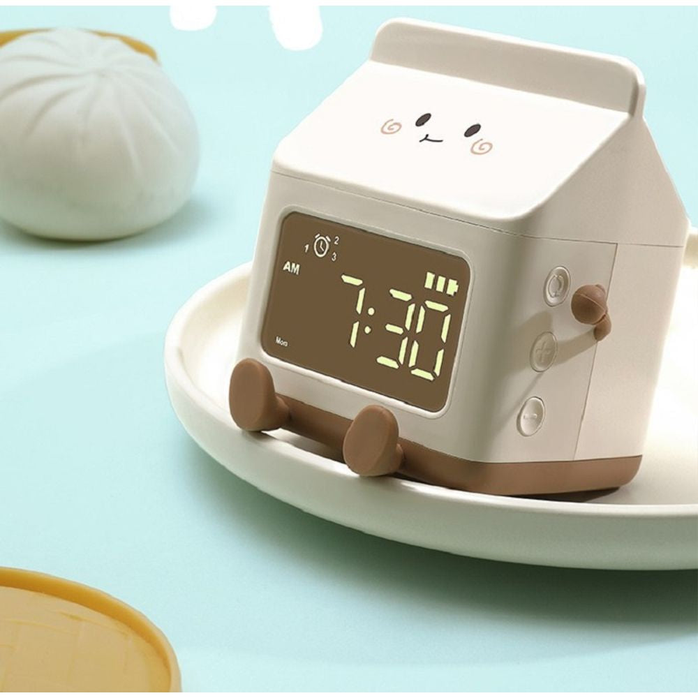 Milk Carton Digital Alarm Clock