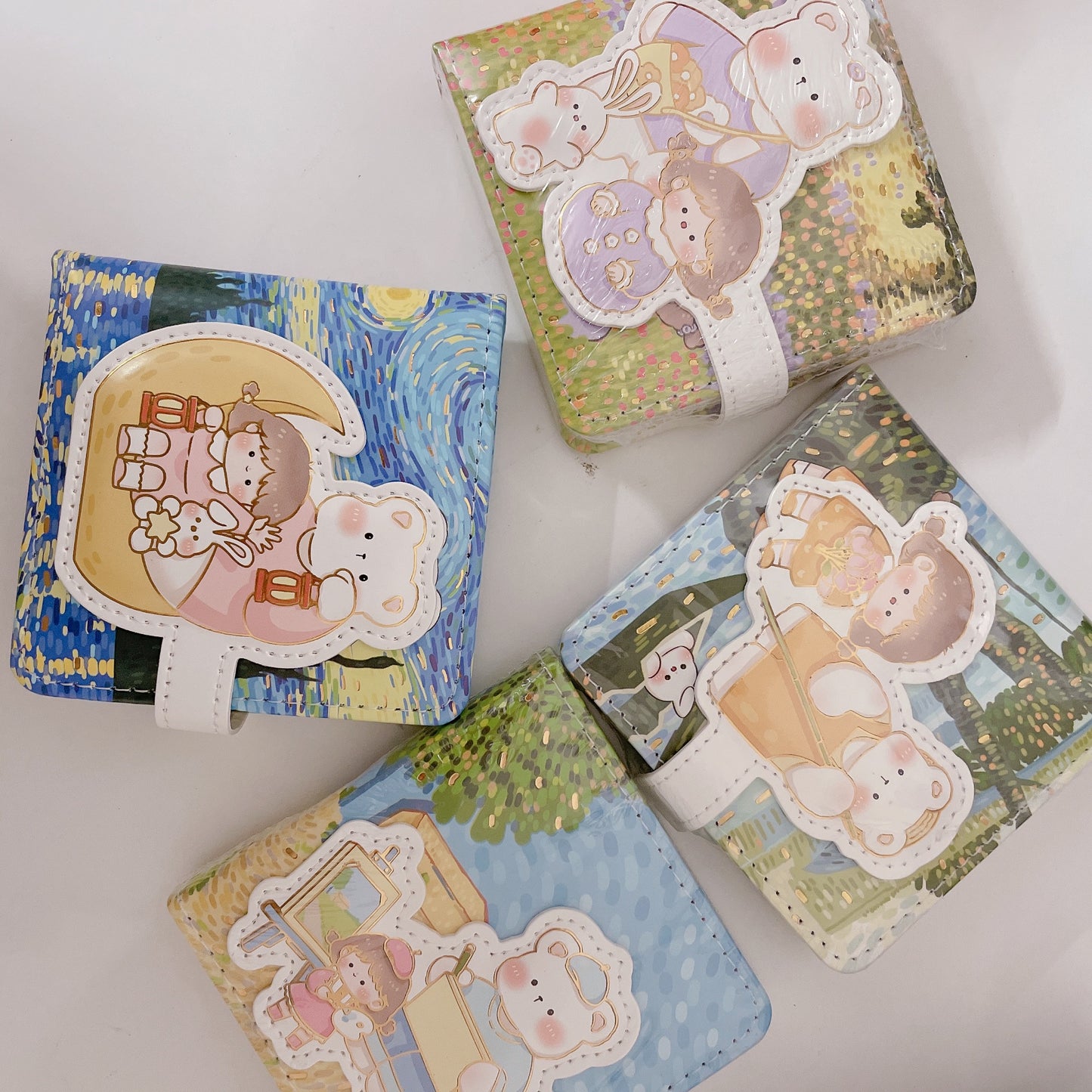 Van Gogh Puff Magnetic Journals with printed pages
