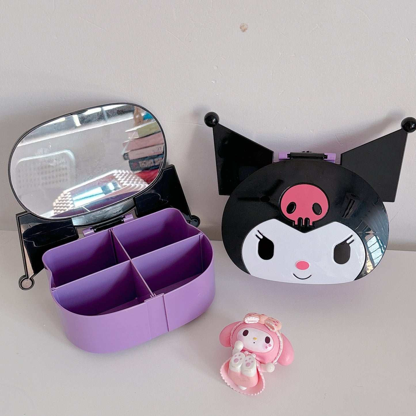 Kuromi Desk Mirror/Organiser