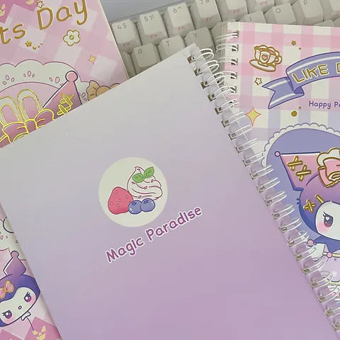Kuromi lolita foiled Notebook