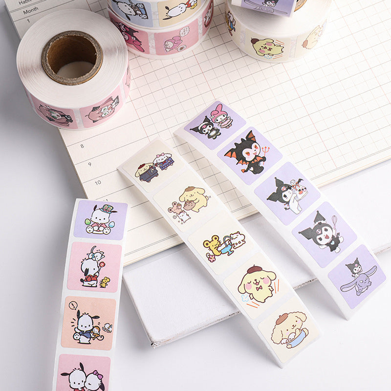 Sanrio/Anime 500 pcs Sticker Roll