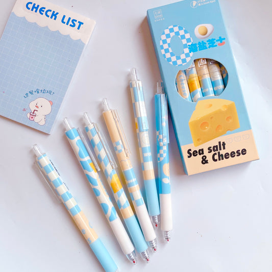 Egg and Cheese Pen Set of 6