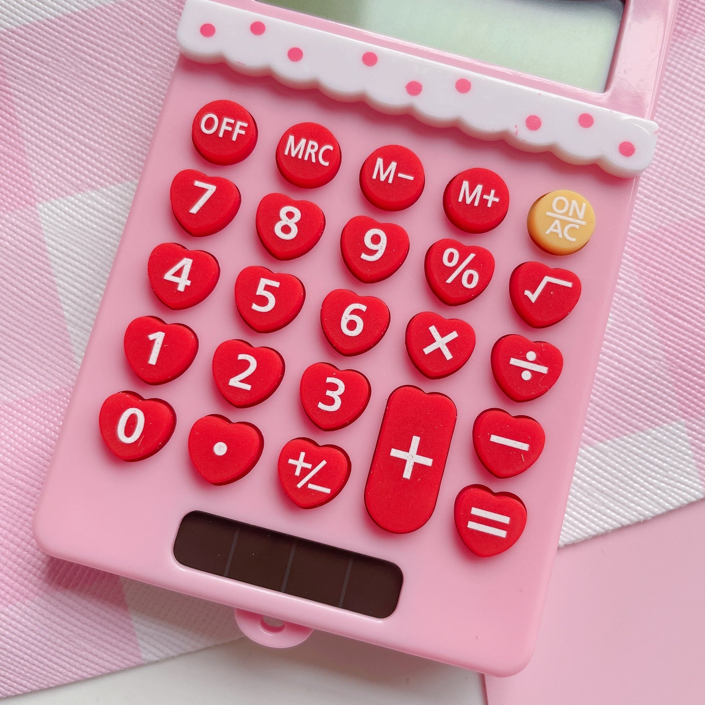 Hello Kitty Calculator with heart keypad