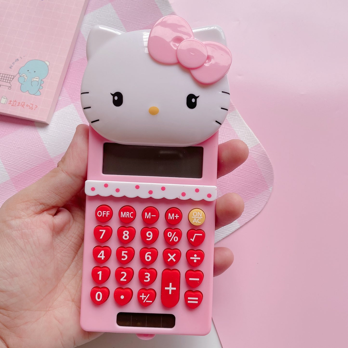 Hello Kitty Calculator with heart keypad