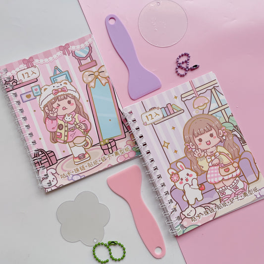 Kawaii Girl Sticker Book Kit