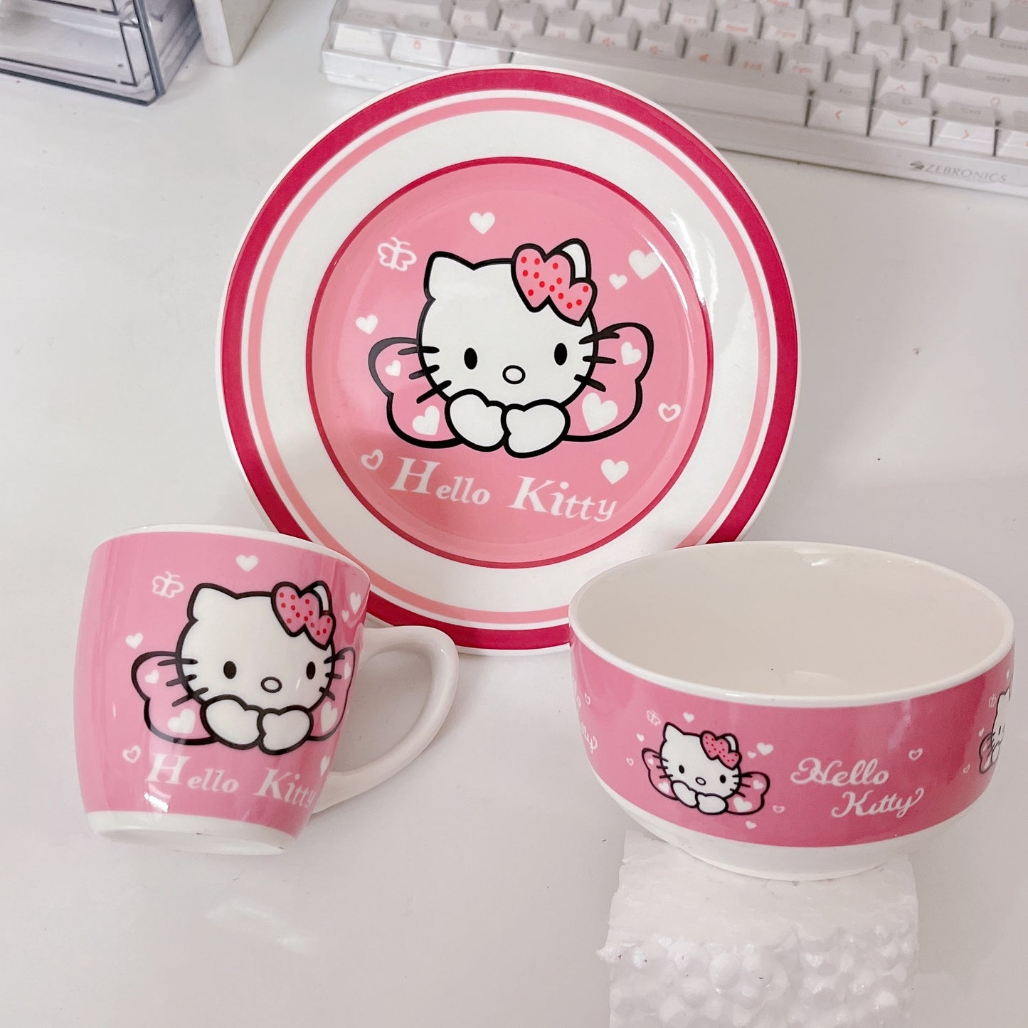 Kawaii Hello Kitty Ceramic Set
