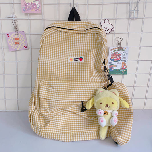 Ghingham Pompompurin Backpack with pencil pouch
