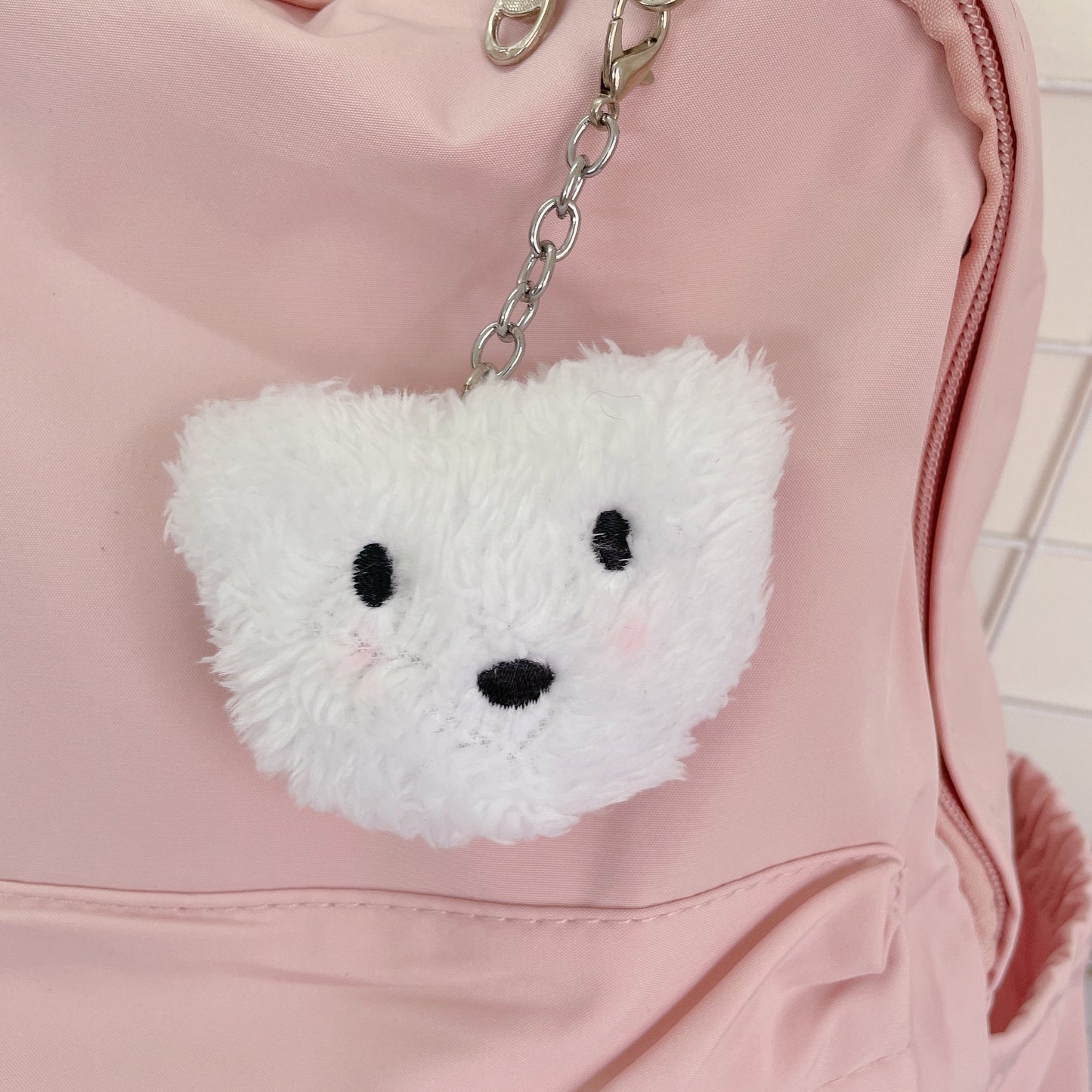 Pretty Bear Backpack with plushie keyring