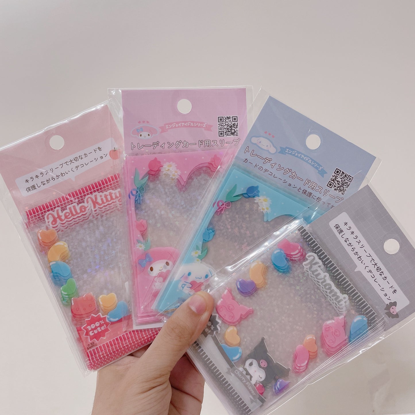 Sanrio glitter photo card sleeve set of 5