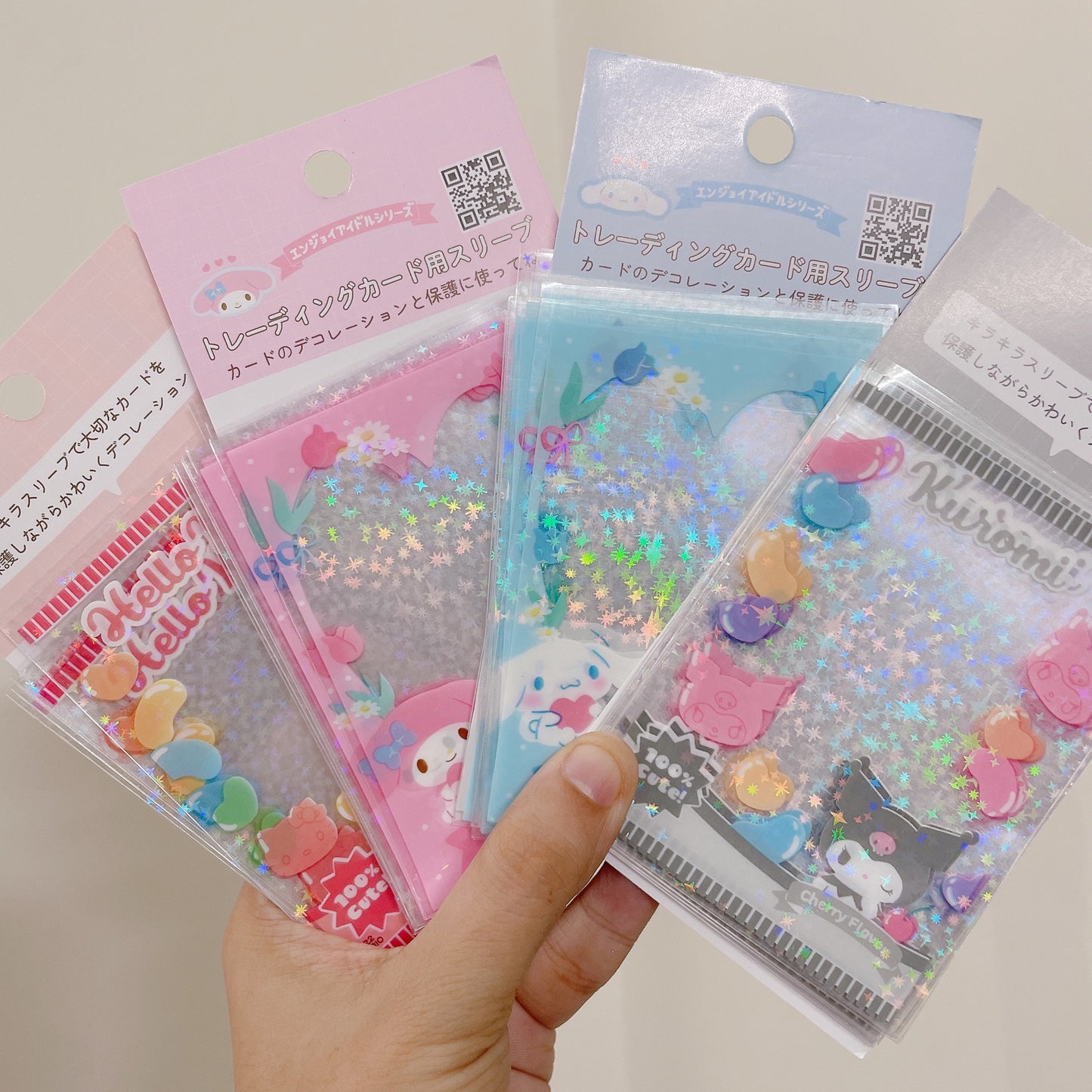 Sanrio glitter photo card sleeve set of 5