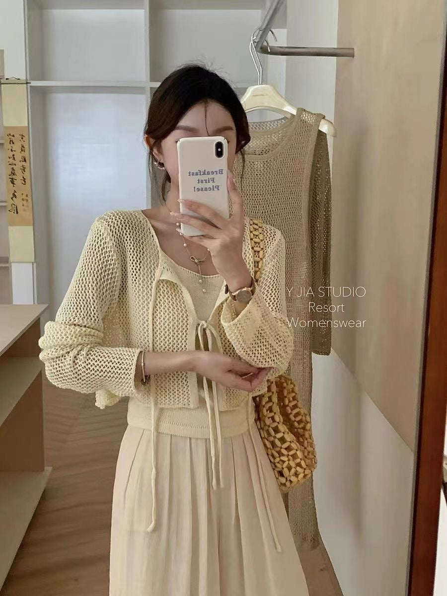 Korean Summer Cardigan Set